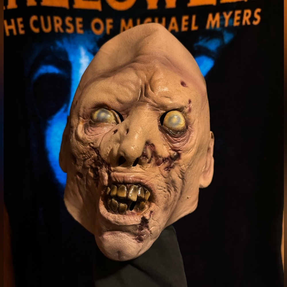 Spirit Halloween Vintage Zombie Mask Flesh Eating Don Post Decor Decoration
